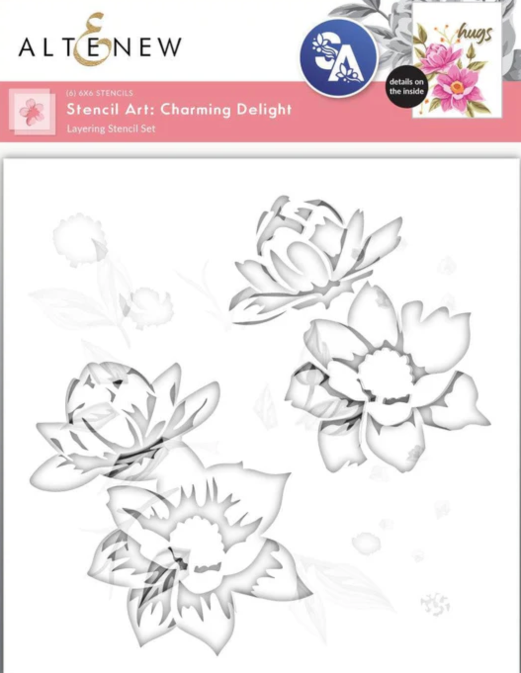 Altenew Stencil Art: Charming Delight & Add-on Die Bundle