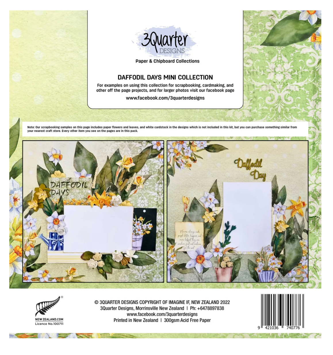 3Quarter Designs - Mini Scrapbook Collection - Daffodil Days
