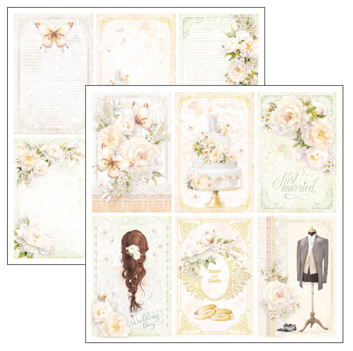 Ciao Bella Always & Forever Paper Pad 12"x12" 12/Pkg