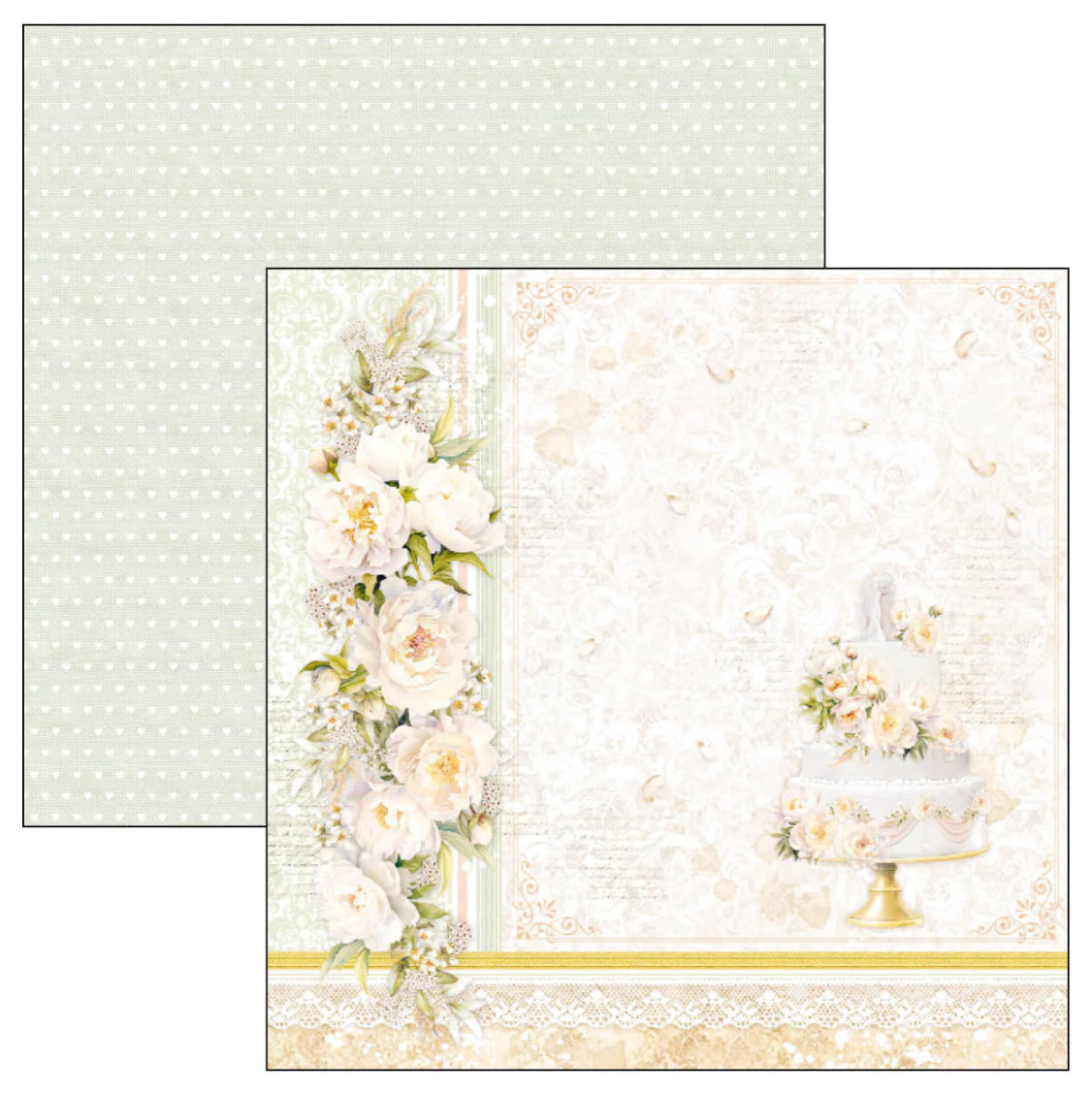 Ciao Bella Always & Forever Paper Pad 12"x12" 12/Pkg