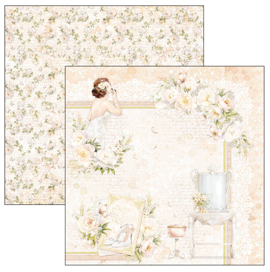Ciao Bella Always & Forever Paper Pad 12"x12" 12/Pkg