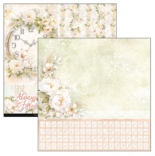 Ciao Bella Always & Forever Patterns Pad 12x12 8/Pkg
