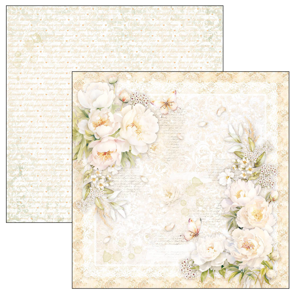 Ciao Bella Always & Forever Patterns Pad 12x12 8/Pkg
