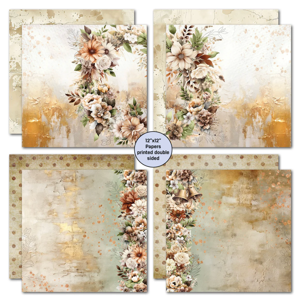 3Quarter Designs Wedded Bliss 12x12 Design Paper & Diecuts Set