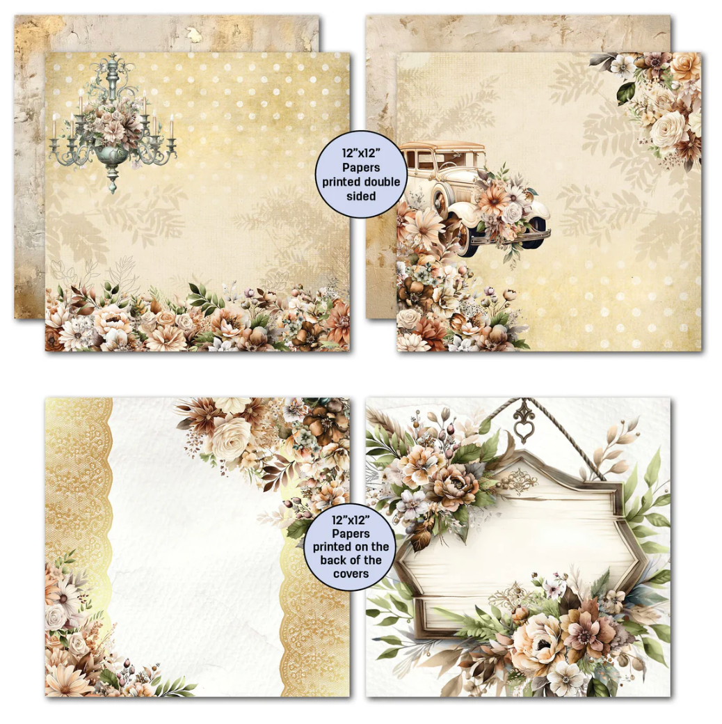 3Quarter Designs Wedded Bliss 12x12 Design Paper & Diecuts Set