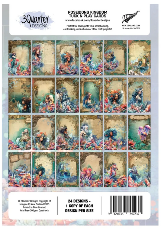 3Quarter Designs Poseidon's Kingdom Tuck N Play Cards
