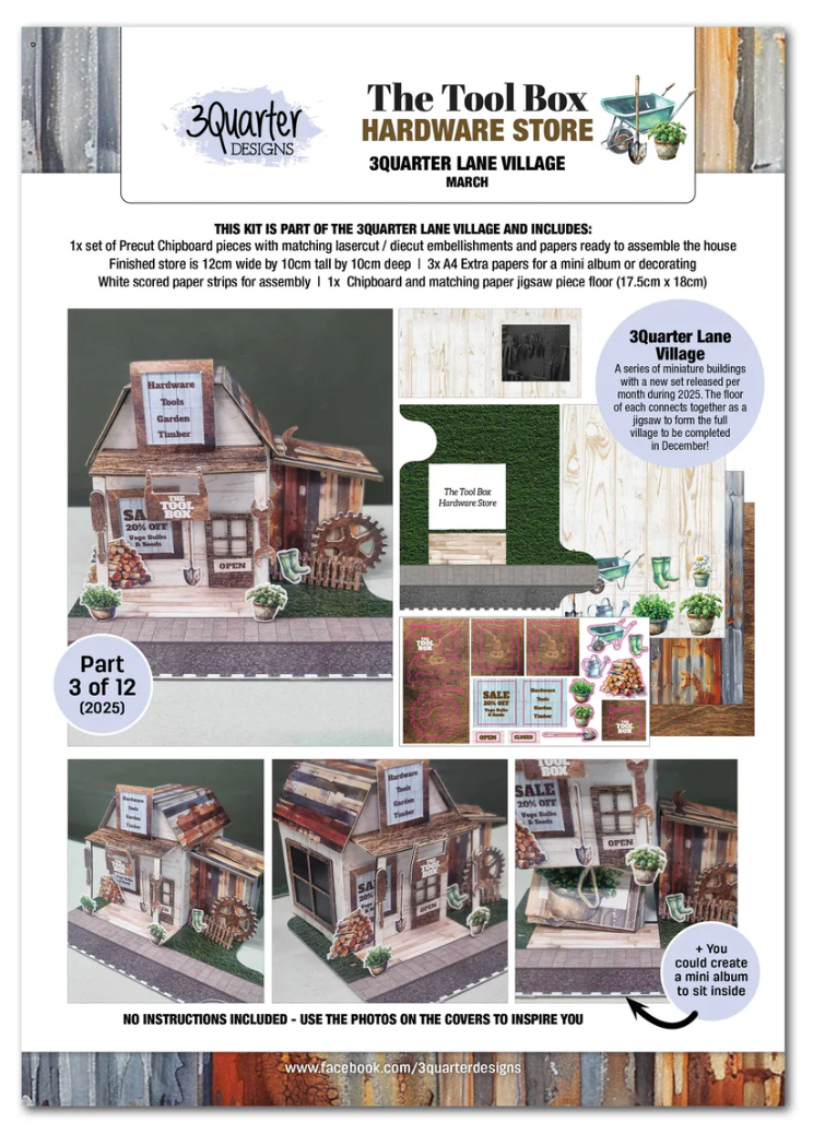 3Quarter Designs Lane Village - The Tool Box Hardware Store