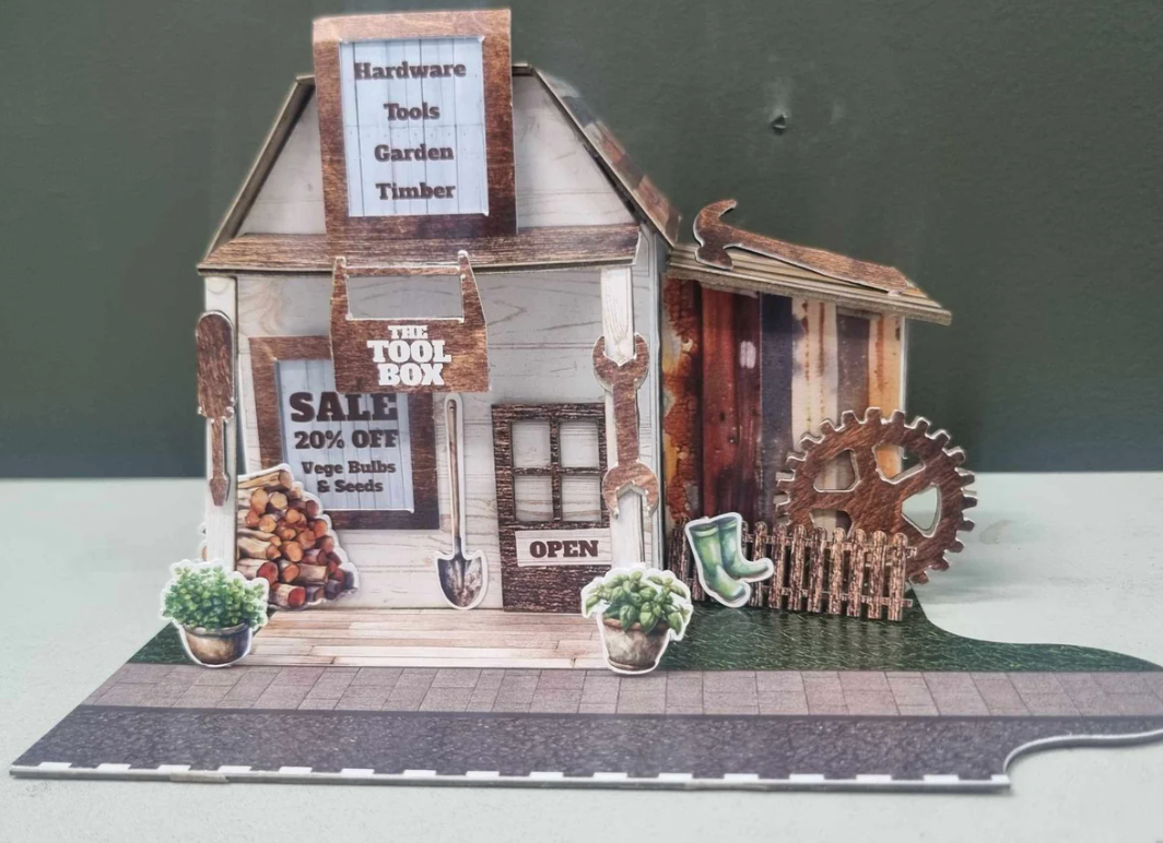 3Quarter Designs Lane Village - The Tool Box Hardware Store