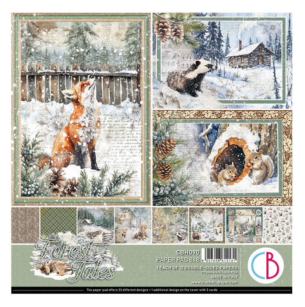 Ciao Bella   Forest Tales Pad 8"x8" 12/Pkg