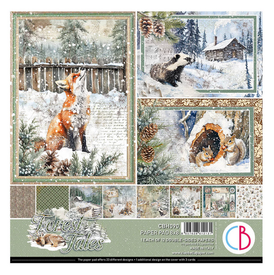 Ciao Bella   Forest Tales Pad 8"x8" 12/Pkg