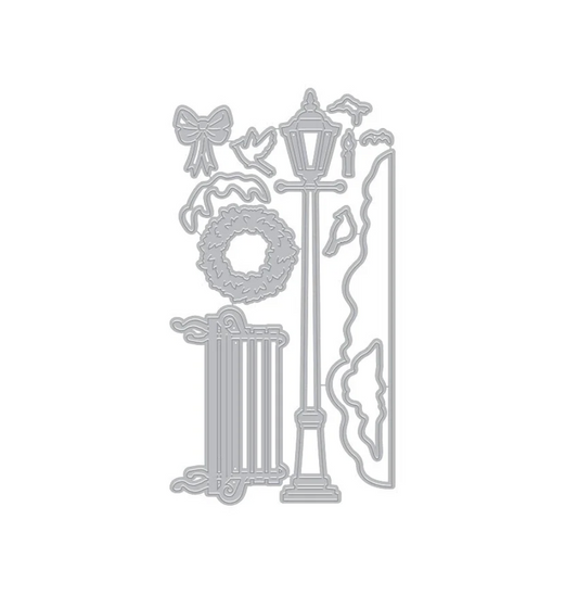 Hero Arts Snowy Street Lamp Fancy Dies