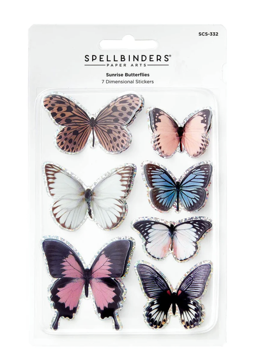 Spellbinders Sunrise Butterflies Stickers