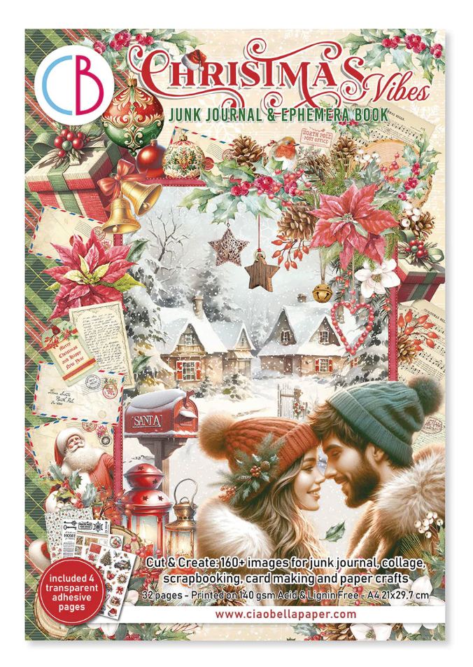 Ciao Bella Christmas Vibes Junk Journal & Ephemera Book