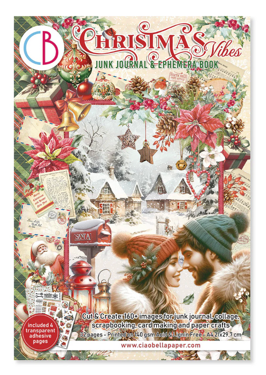 Ciao Bella Christmas Vibes Junk Journal & Ephemera Book