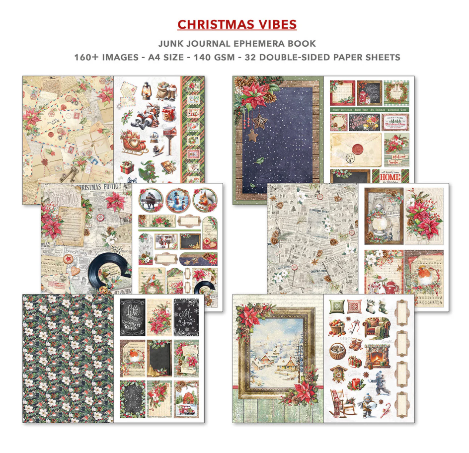 Ciao Bella Christmas Vibes Junk Journal & Ephemera Book
