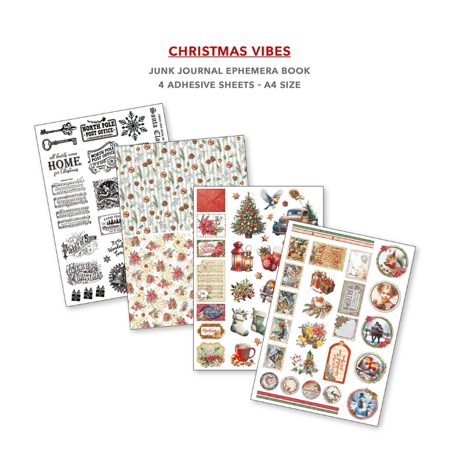 Ciao Bella Christmas Vibes Junk Journal & Ephemera Book