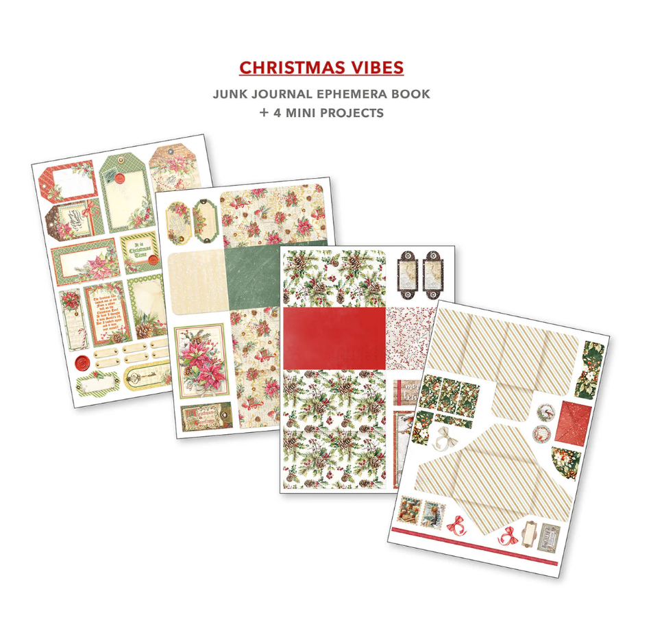 Ciao Bella Christmas Vibes Junk Journal & Ephemera Book