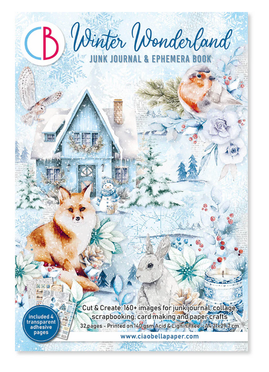 Ciao Bella Winter Wonderland Junk Journal & Ephemera Book