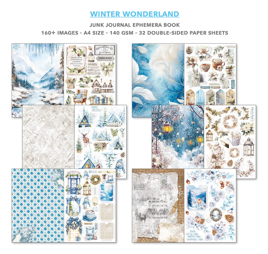 Ciao Bella Winter Wonderland Junk Journal & Ephemera Book