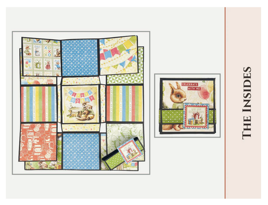 Craftreat Scrapbook Blank Quick Folio - Flip Flair Folio - Black, Kraft and White