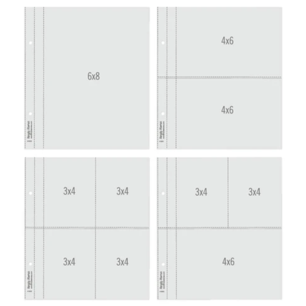 Simple Stories 6X8 SN@P! Flipbook Pages - Multi Pack Refills