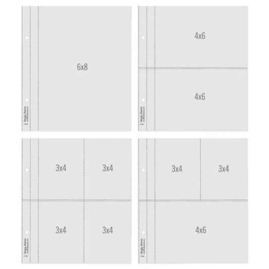 Simple Stories 6X8 SN@P! Flipbook Pages - Multi Pack Refills