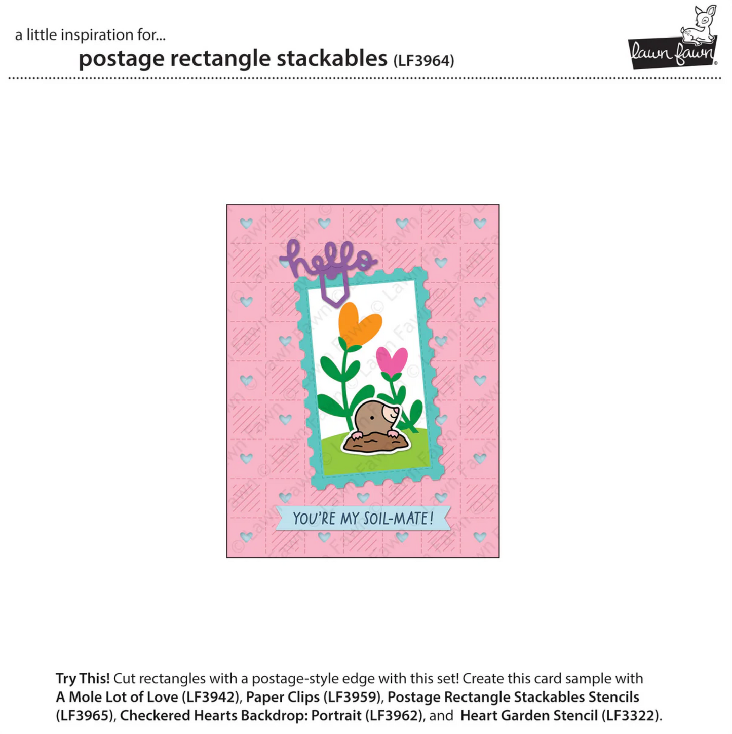 Lawn Fawn Postage Rectangle Stackables