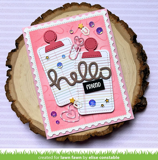 Lawn Fawn Outline Hearts Stencil