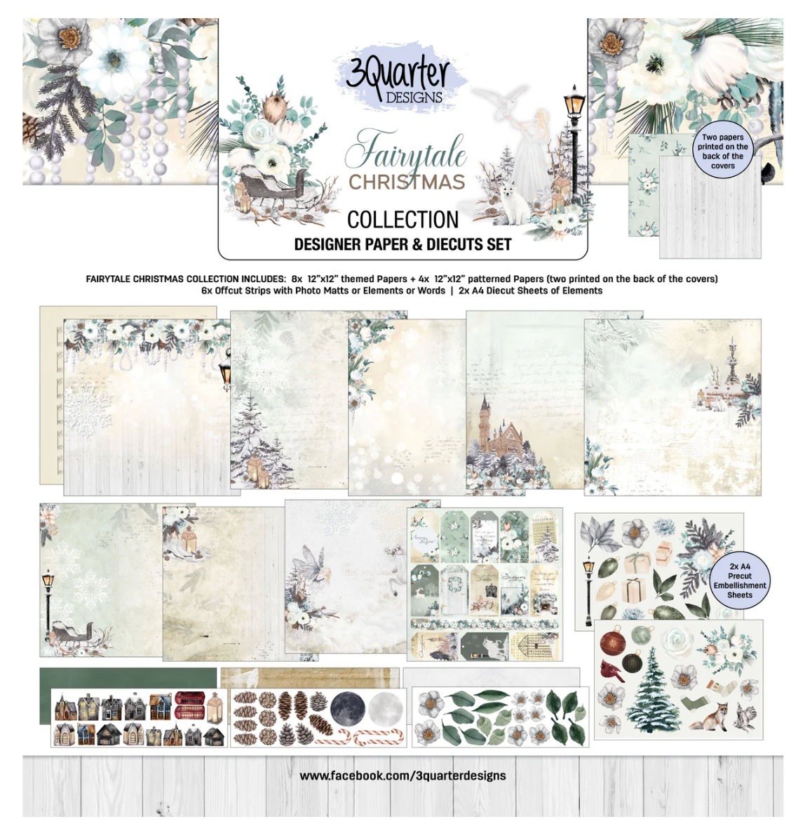 3Quarter Designs Fairytale Christmas 12x12 Collection Pack