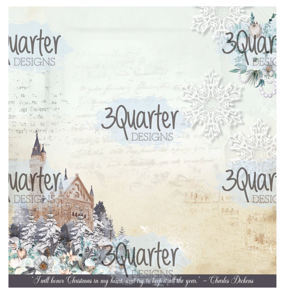 3Quarter Designs Fairytale Christmas 12x12 Collection Pack