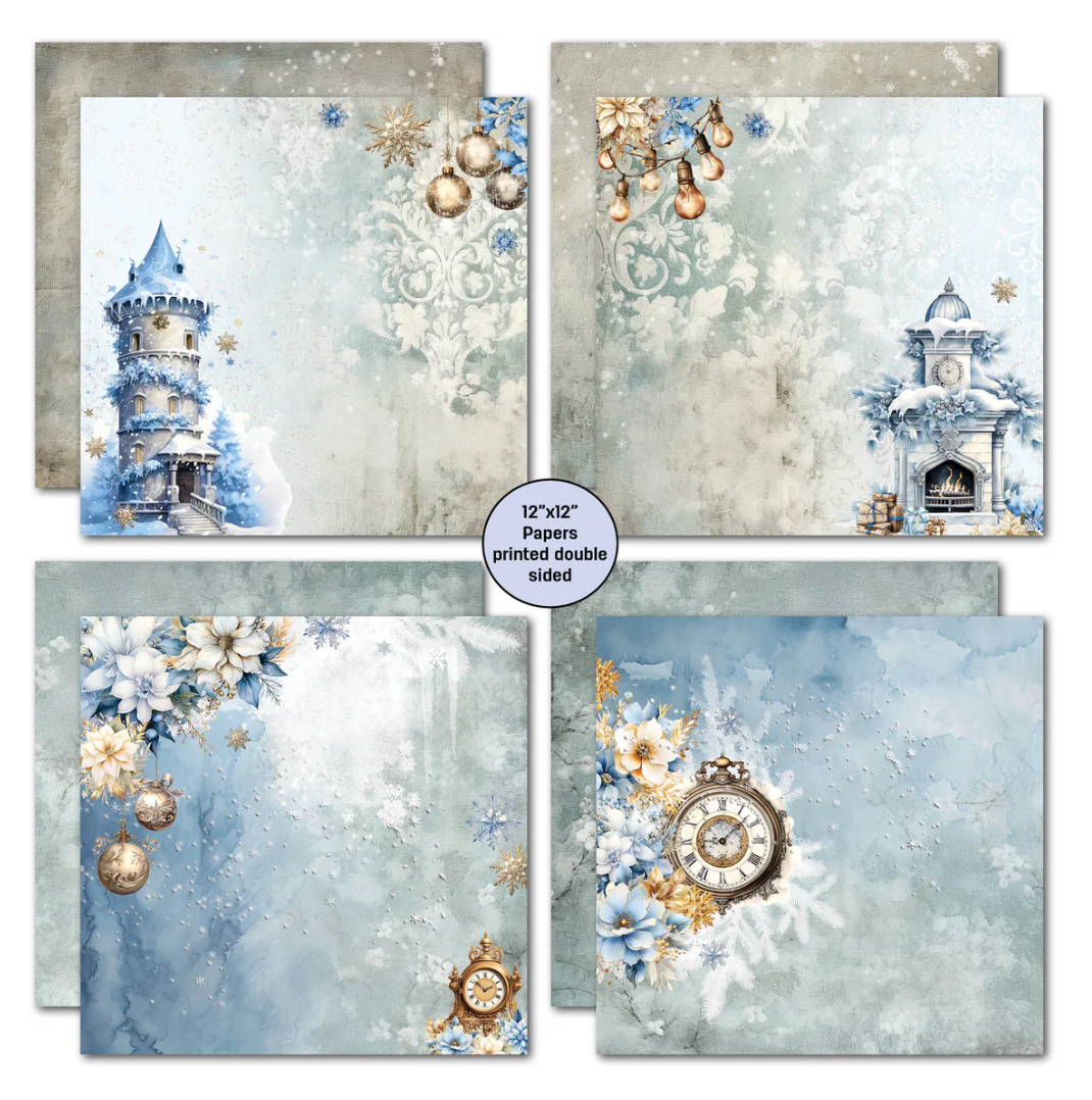3Quarter Designs Snowflake Season 12x12 Design Paper & Diecuts Set