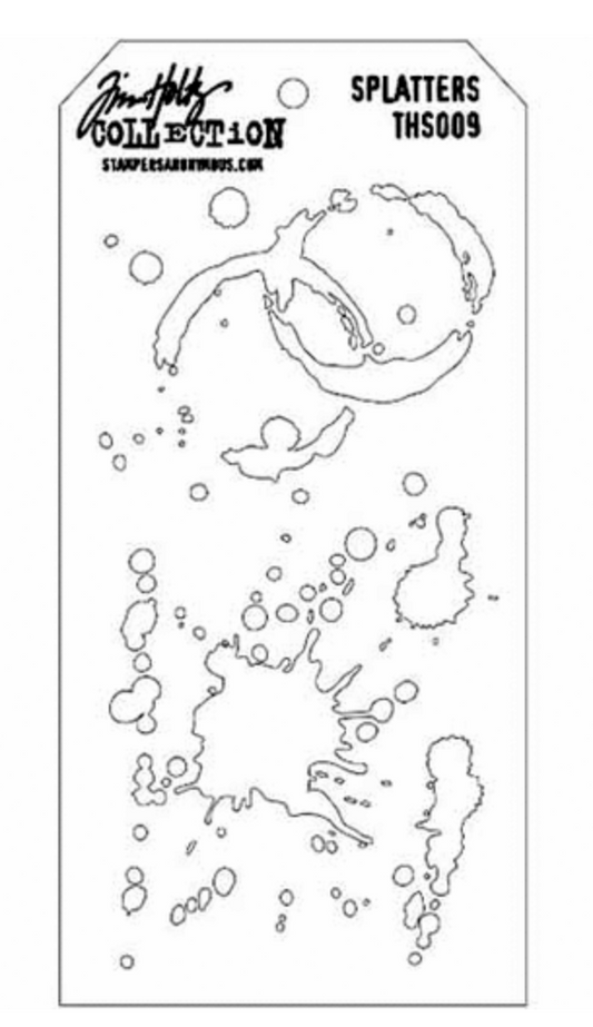 Tim Holtz Layered Stencil - Splatters