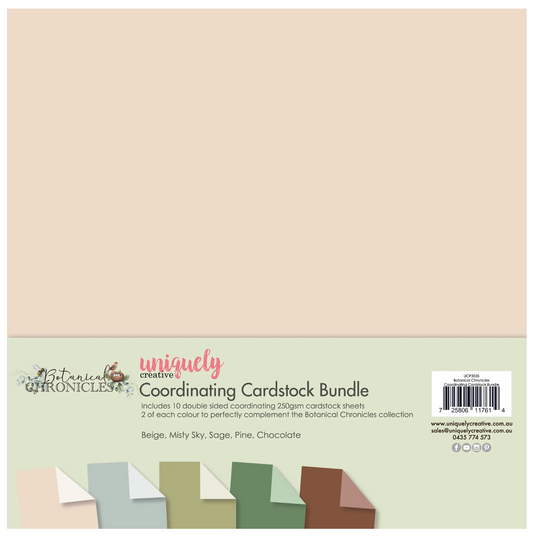 Uniquely Creative Botanical Chronicles Cardstock Bundle