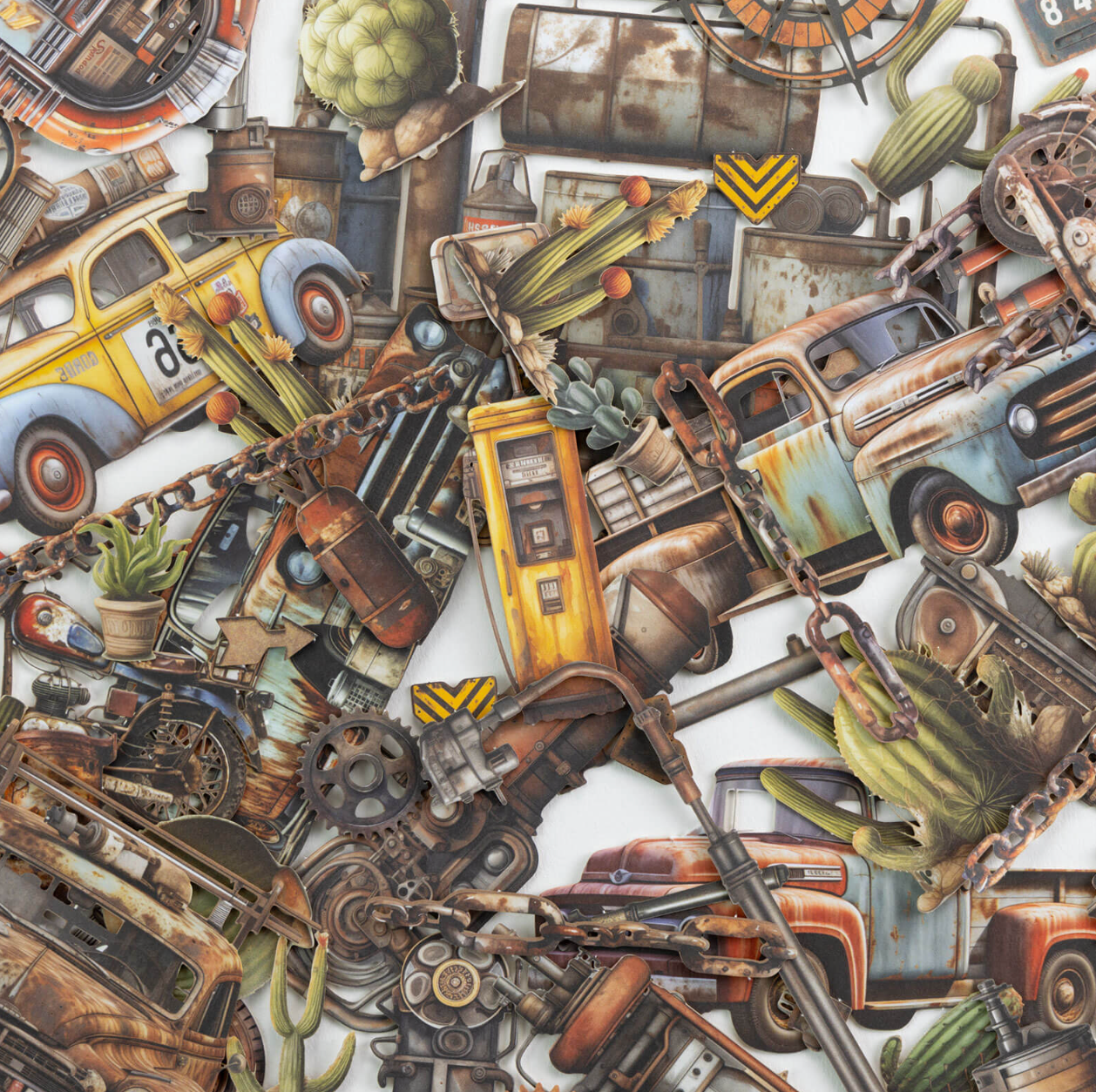 49 and Market Rust and Revs Laser Cut Elements