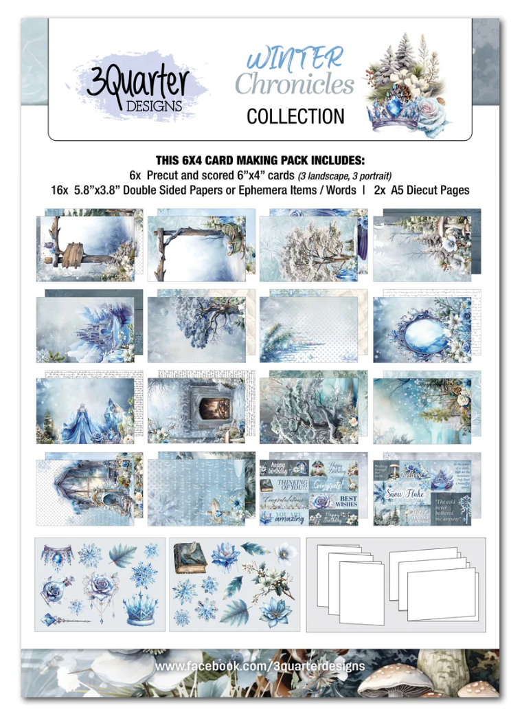 3Quarter Designs Winter Chronicles 6x4 Card Pack