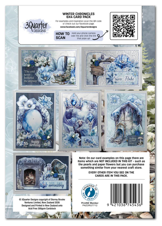 3Quarter Designs Winter Chronicles 6x4 Card Pack