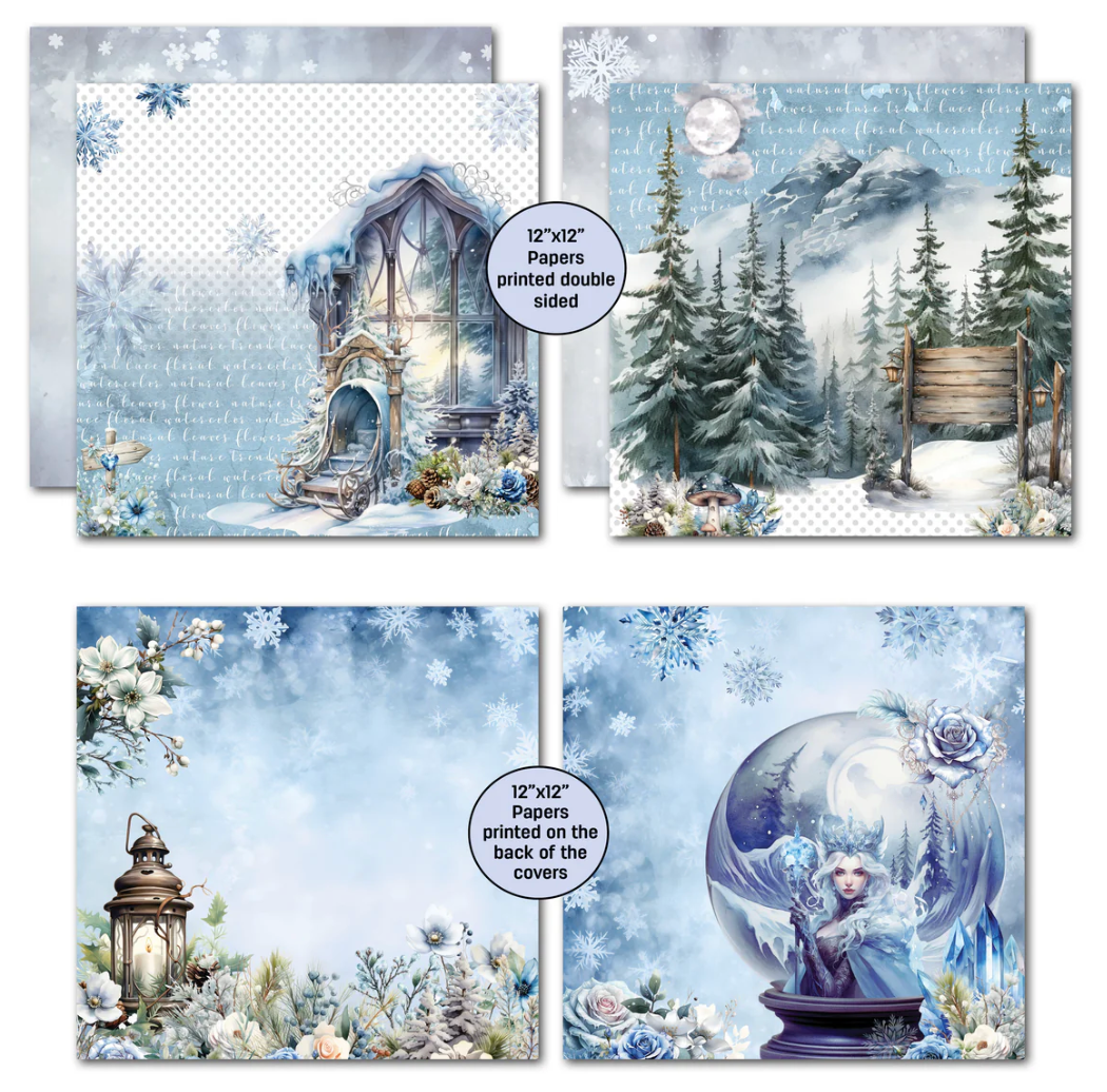 3Quarter Designs Winter Chronicles 12x12 Design Paper & Diecuts Set