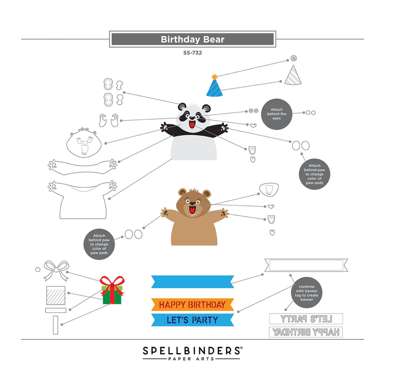 Spellbinders Sending Hugs Die Bundle