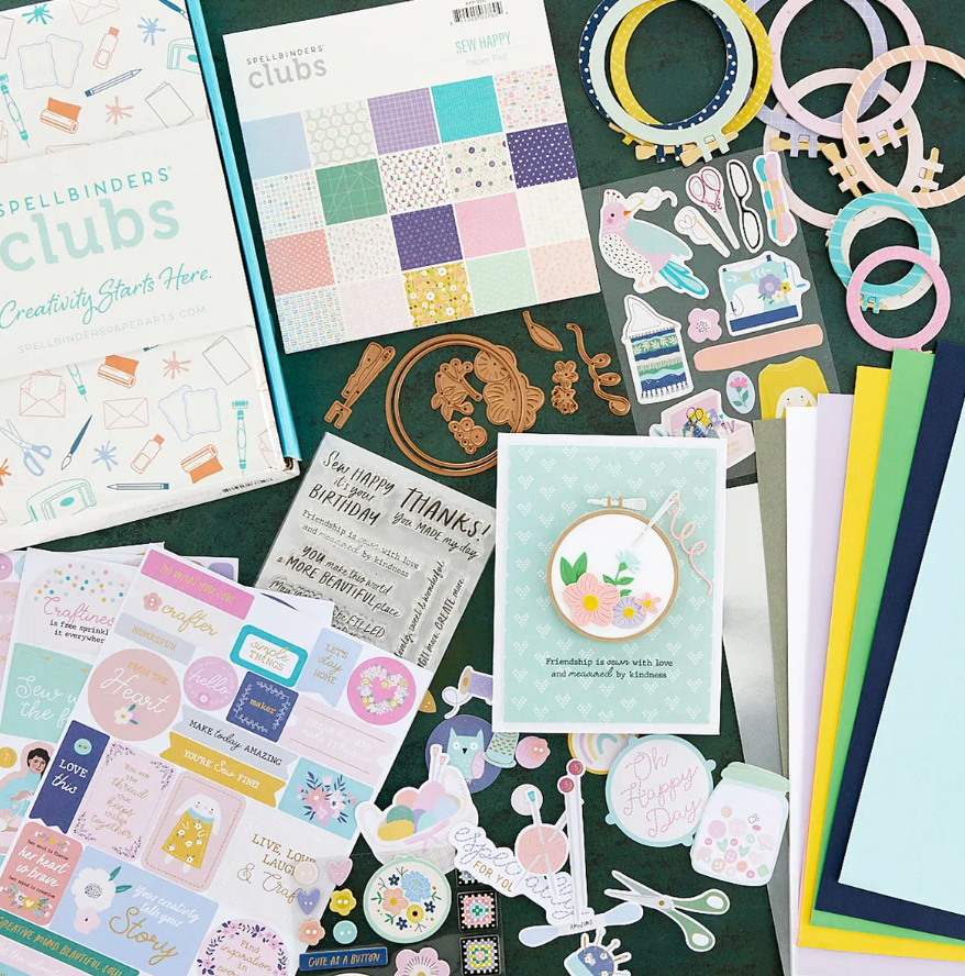 Spellbinders Sew Happy Card Kit