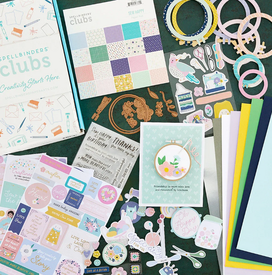 Spellbinders Sew Happy Card Kit