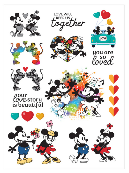 Spellbinders Classic Mouse Love Rub-Ons