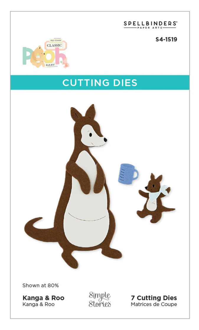 Spellbinders Kanga & Roo Characters Etched Dies