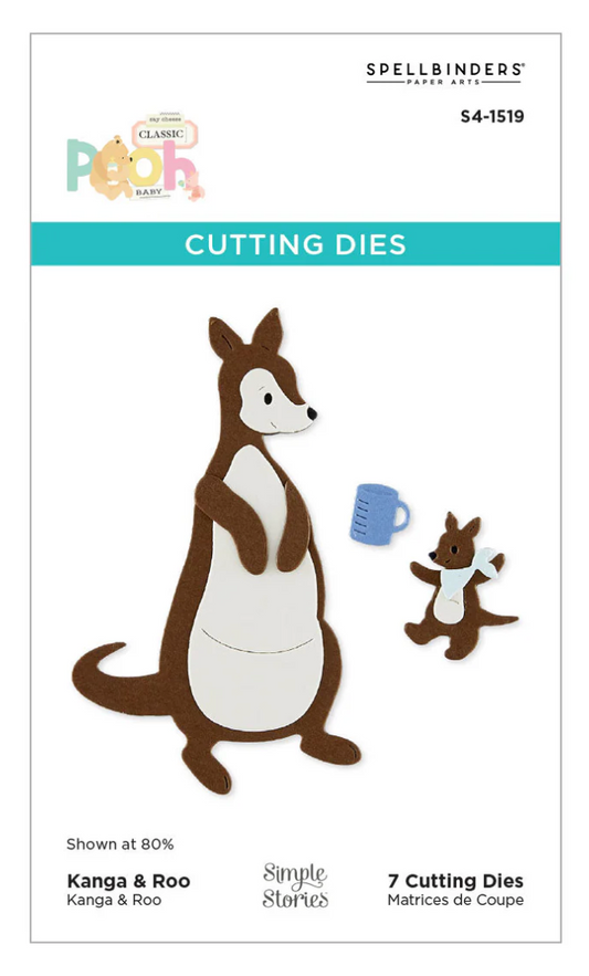 Spellbinders Kanga & Roo Characters Etched Dies