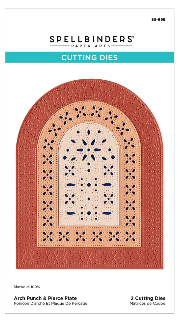 Spellbinders Arch Punch & Pierce Plate Etched Dies