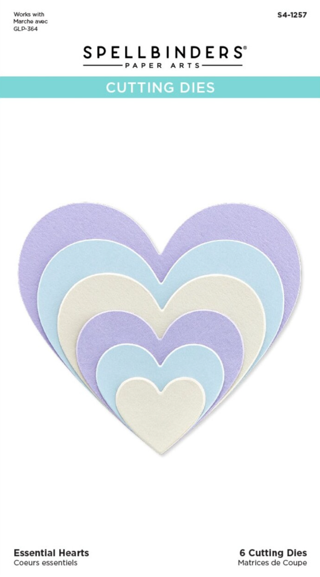 Spellbinders Essential Hearts Etched Dies