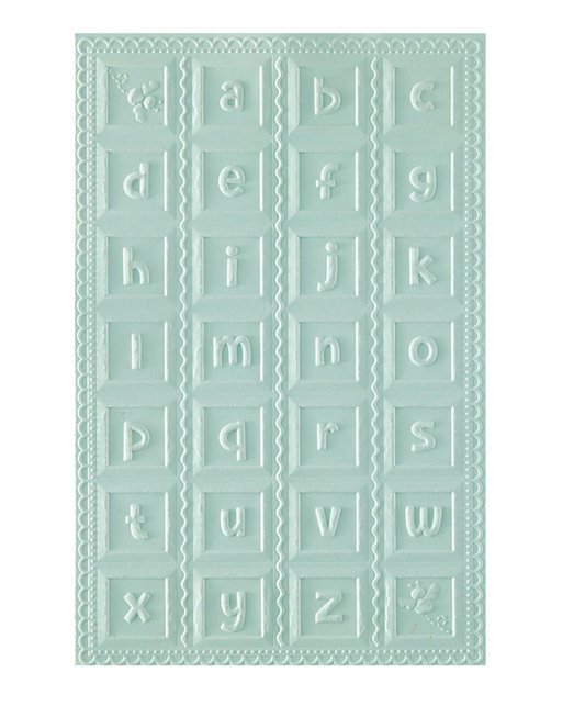 Spellbinders Classic Pooh Baby Blocks 3D Embossing Folder