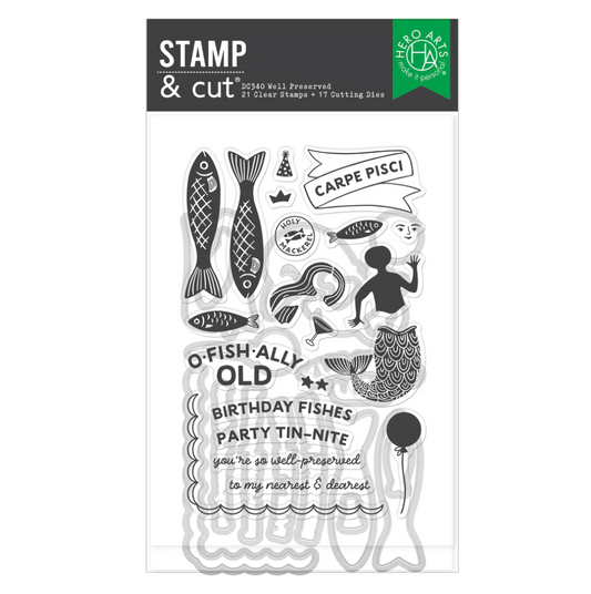 Hero Arts Well Preserved Stamp & Cut Set