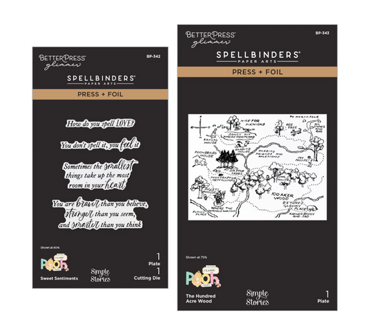 Spellbinders Say Cheese Classic Pooh Baby Press + Foil Plate & Die Bundle