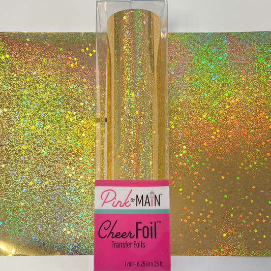 Pink & Main Sparkle Gold CheerFoil®