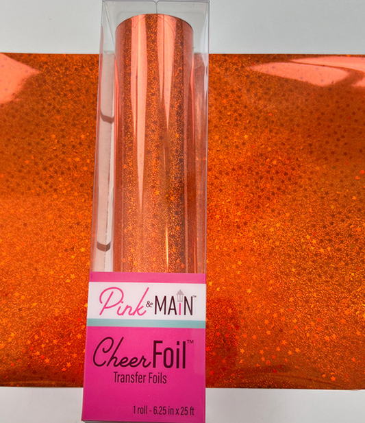 PInk & Main Sparkle Orange CheerFoil®